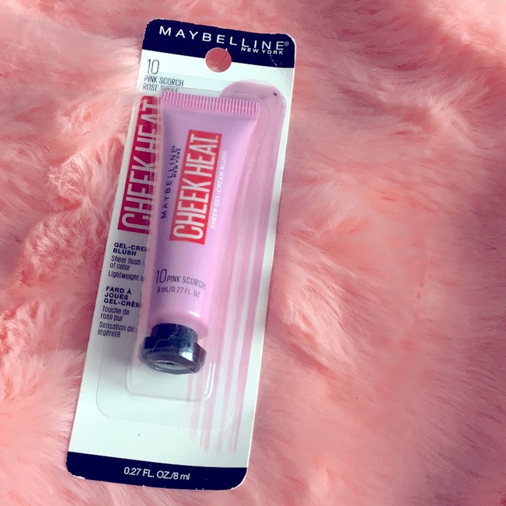 New Maybelline Cheek Heat Sheer Gel Cream Blush #10 Pink Scorch Sealed